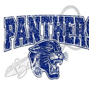 Panthers Distressed Design, PNG, JPG Digital Design
