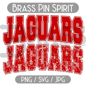 Jaguars Varsity Design: 2 Options, Clean & Distressed, PNG, SVG, Digital Download