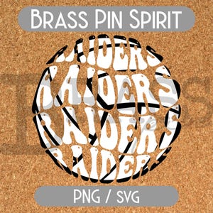 Raiders Retro Volleyball Designs: PNG, SVG, Digital Download