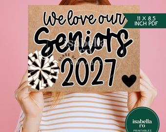 Senior Night, Senior Awards, Senior Rally, Sign for Senior Night, Senior Night Sign (PDF & PNG Download)