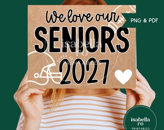 Senior Night, Football Senior Night, Senior Awards, Senior Rally, Senior Night Sign, Senior Table (PDF & PNG Download)