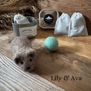 Purr-fect Playtime Delight Catnip Mouse and Ball Set in Reusable Tin Purr-fect Gift for Cat Lovers Entice your Feline Friend in world of Fun