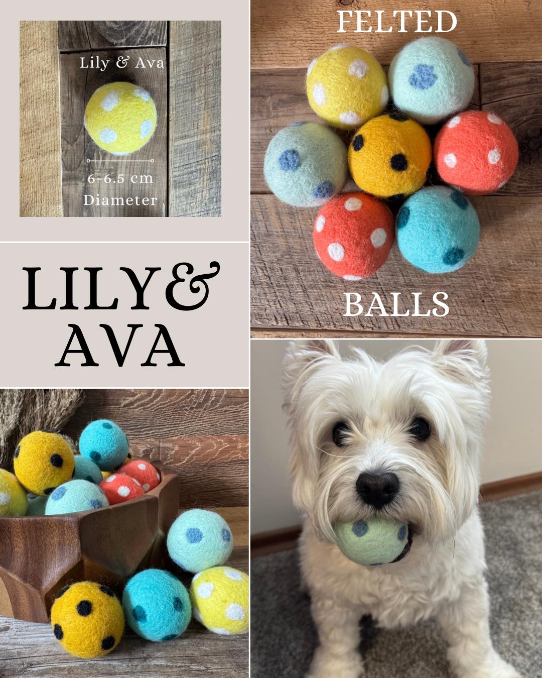 Felted Wool Ball Toy: Eco-friendly Dog Cat Playtime