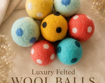 Balle de luxe en feutre de laine pour petits chiens et chats, Balle écologique pour animal de compagnie, Jouet en laine naturelle pour chien, Balle souple à rapporter, Jouet pour chat