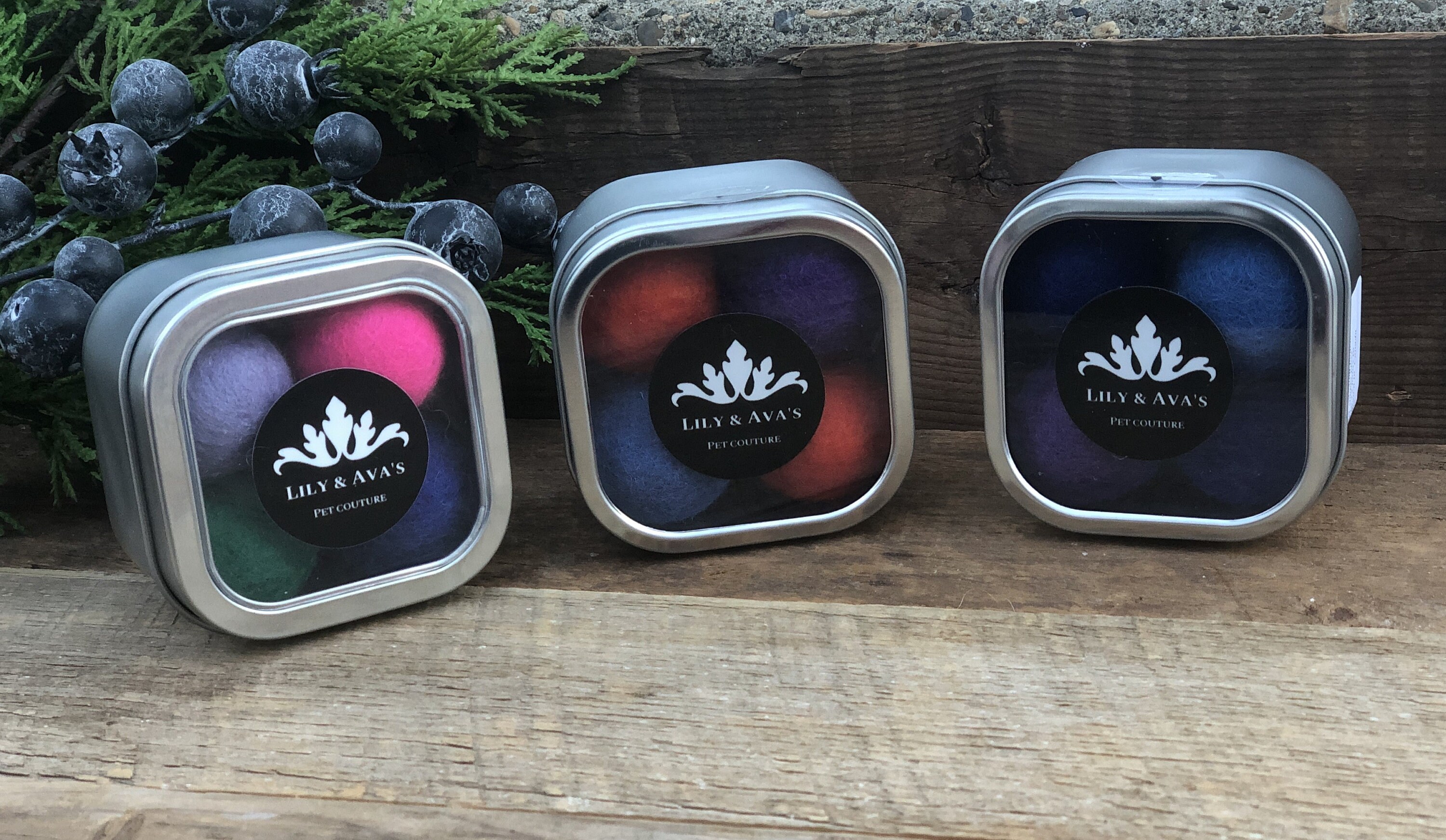 Catnip Cat Toy New Zealand Wool Felt Balls With Recharging Tin Etsy