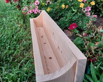 Flower Box, Window Planter box, Cypress window planter box, window flowers