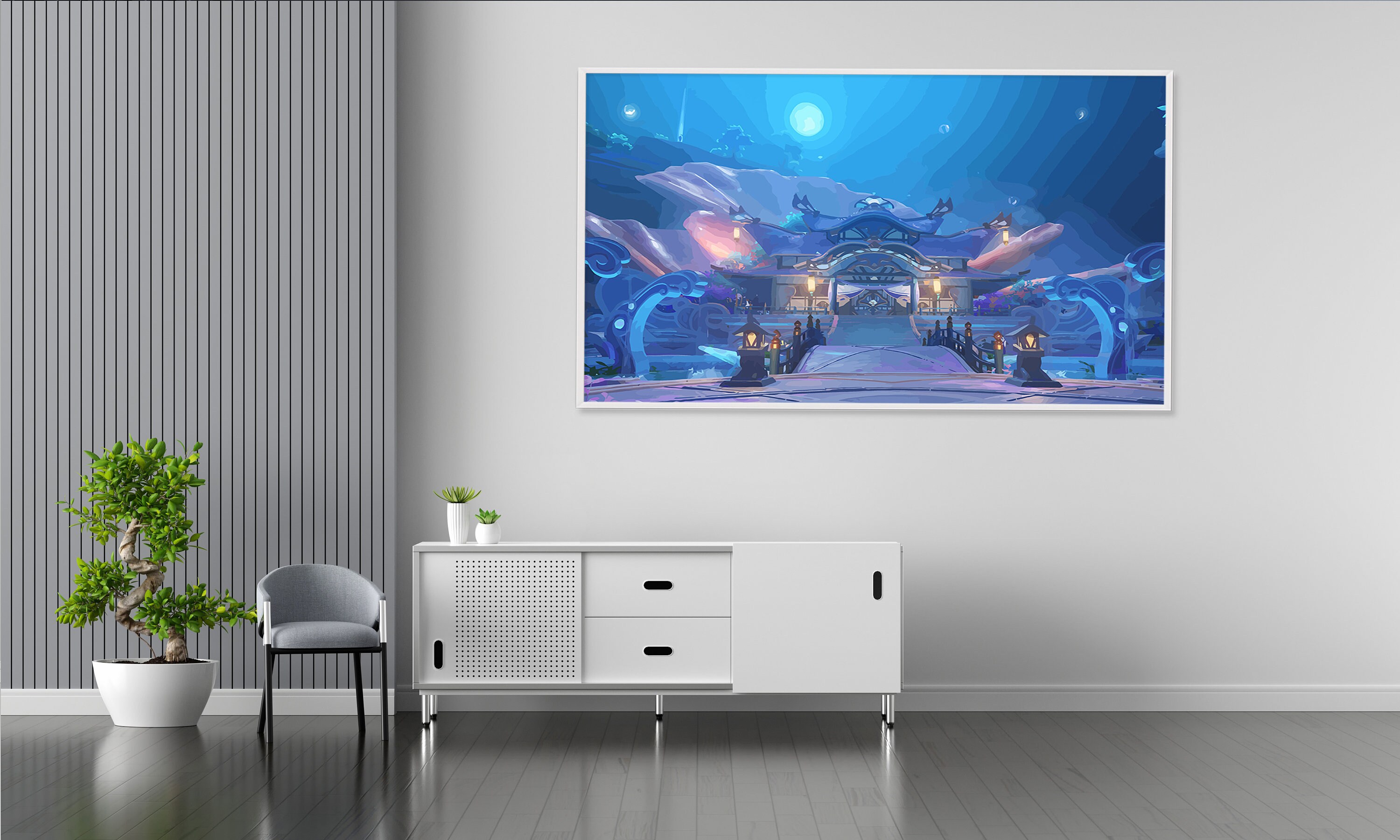Genshin Impact Inazuma Art Set of 5 Genshin Impact Digital - Etsy