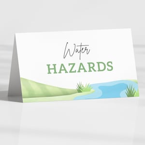 Golf Party Food Tents, Editable Golf Birthday Food Labels, Hole In One B'day Decor, Golf Par-Tee Baby Shower Buffet Card, Digital Download image 7