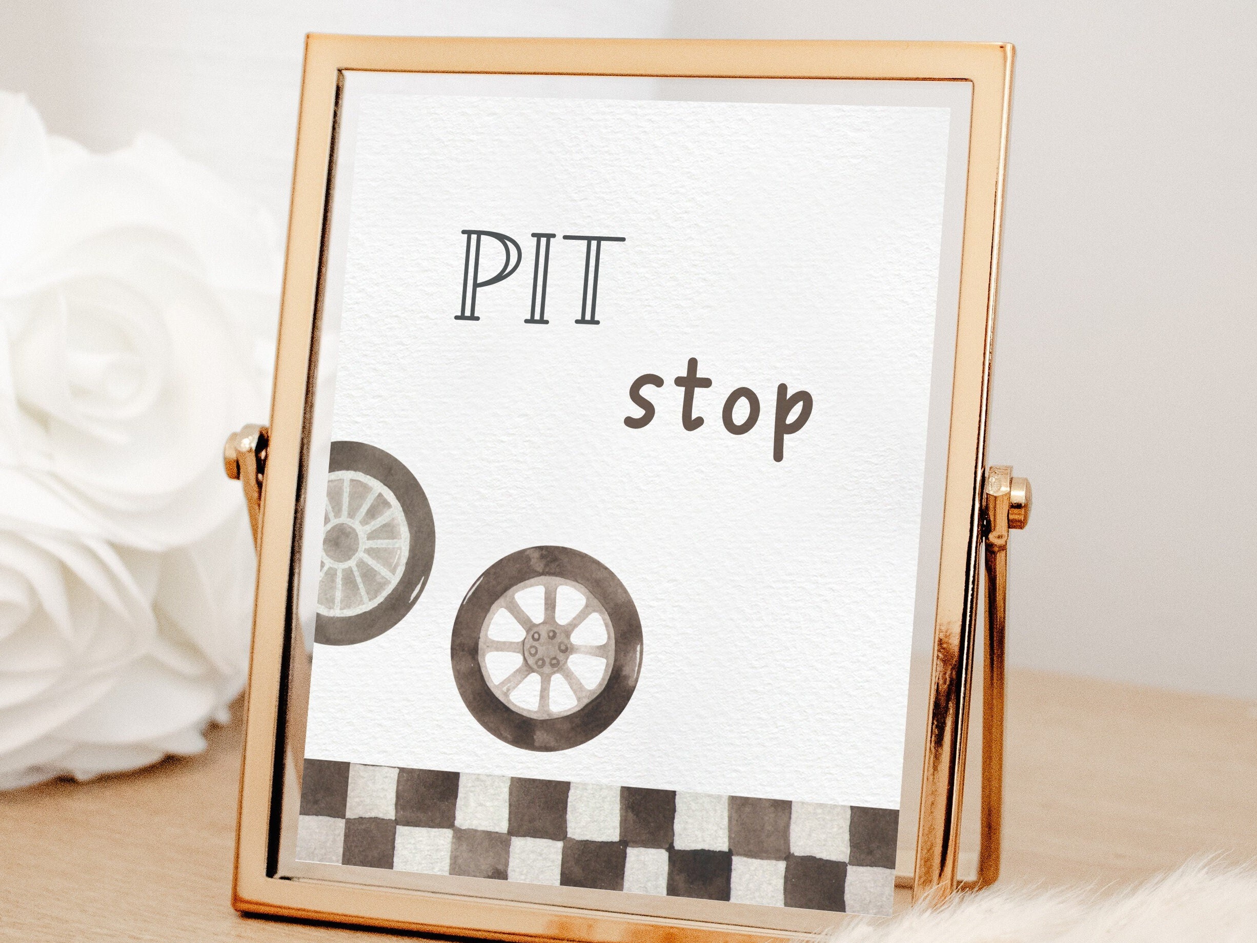 Gift Sign Racing Editable Racing Party Signs Bundle, Race Cars Birthday Food Drink Signs ...