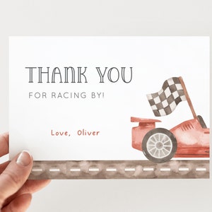 Fast ONE Invitation, Editable Car 1st Birthday Invitation, Racing Car First B'day Invite Template, Red Racing Car Invite, Digital Download image 7