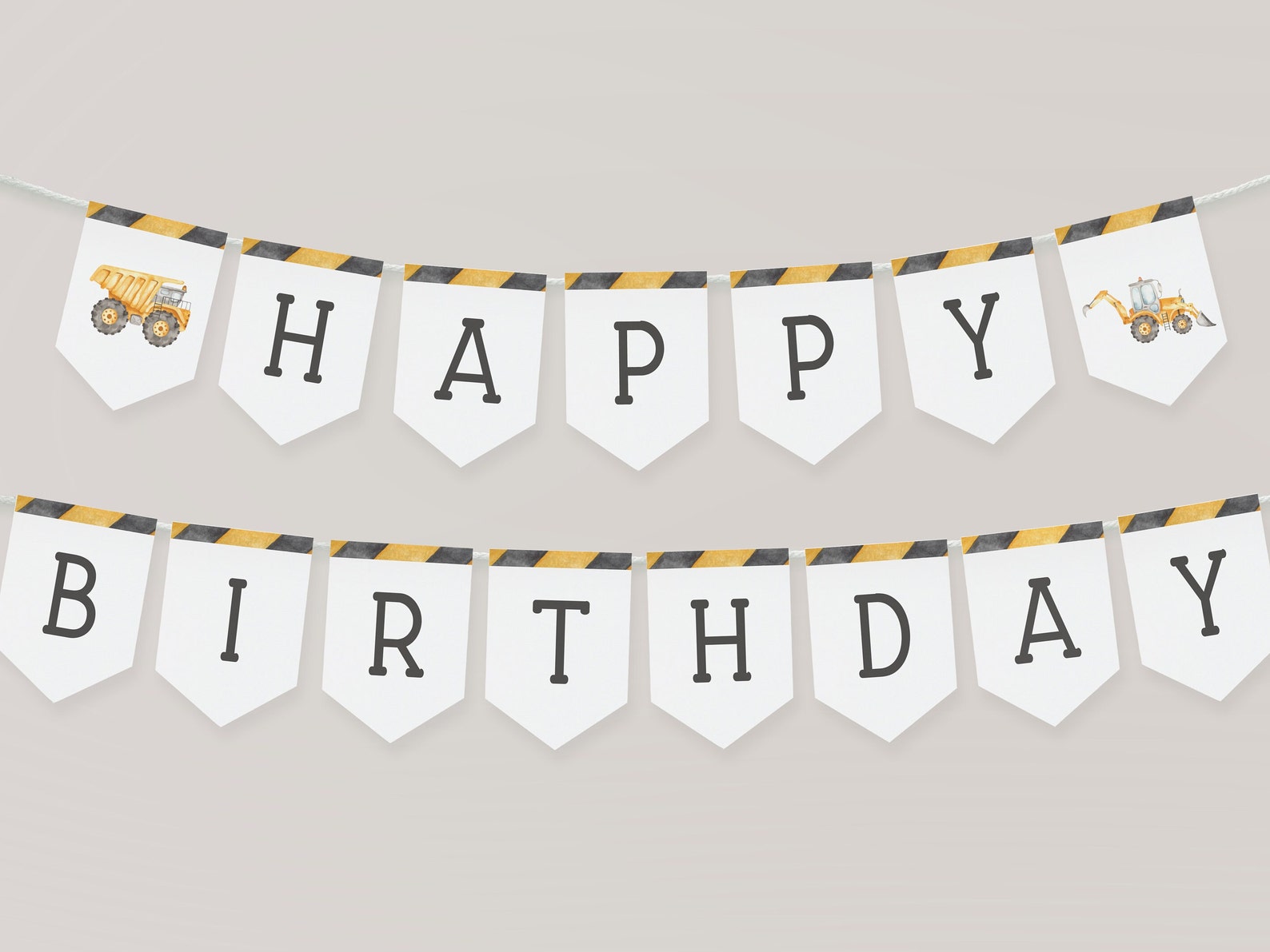 Construction Birthday Invitation Editable Template - Etsy
