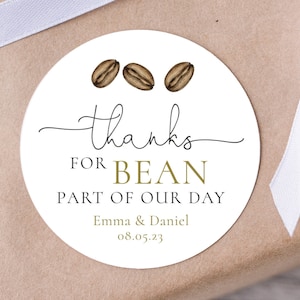 Coffee Themed Thank You Stickers, Editable Template, A Baby Is Brewing Favors, Love Is Brewing Favors Thank You Label, Digital Download