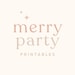 MerryPartyPrintables store logo