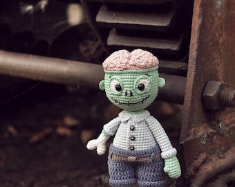 Halloween amigurumi zombie haakpatroon (PDF-patroon)