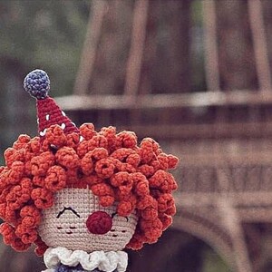 Amigurumi pattern. Clown crochet pattern. Amigurumi doll pattern. Crochet doll pattern. DIY crochet gifts. Handmade crochet toy. Cute clown/