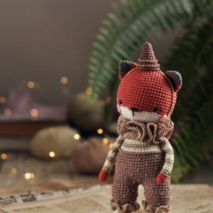 Haakpatroon vos amigurumi: knuffeldier DIY (pdf-patroon)