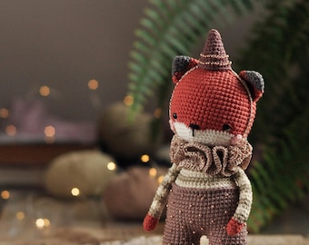 Patrón de amigurumi de zorro a crochet: Peluche DIY (Patrón en PDF)