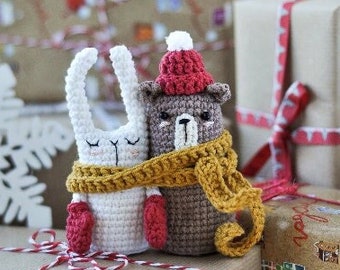 Crochet animals / Amigurumi pattern / Crochet patterns / Stuffed animal pattern / Bear crochet pattern / Amigurumi toys / Handmade crochet