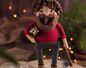 Lumberjack Amigurumi Crochet Doll Pattern (PDF)