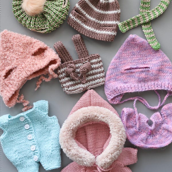 Knitting Clothes Amigurumi Pattern: Plushies Wardrobe (PDF Pattern). Knitting patterns.