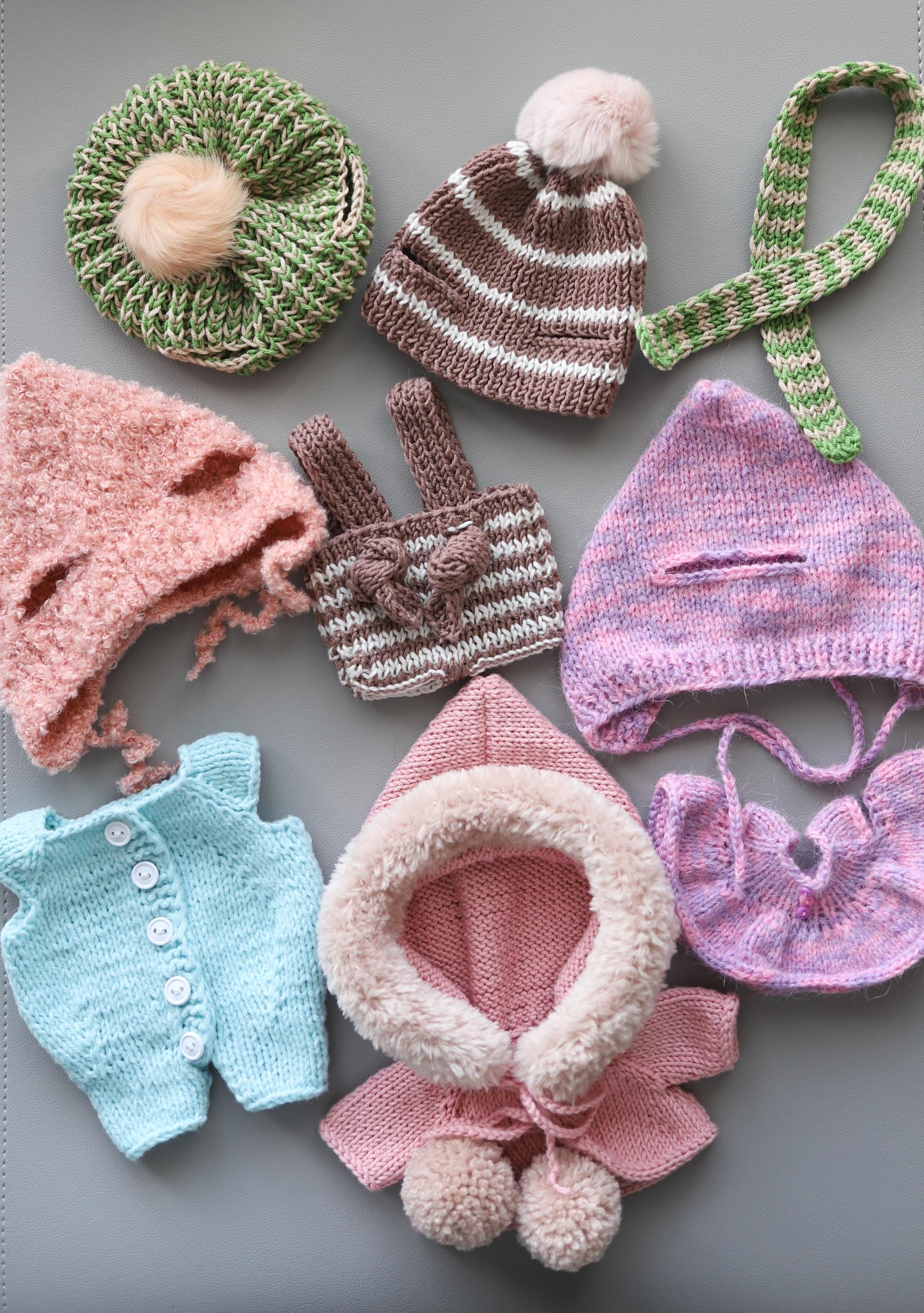 編み物用洋服・アミグルミのパターン：ぬいぐるみのワードローブ（PDF