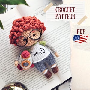 Crochet Schoolboy Doll Pattern: Amigurumi Rocket Toy (PDF Pattern)
