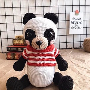 Crochet Bear pattern, Amigurumi Panda, Crochet Panda Pattern, Amigurumi Pattern, Crochet Toy Pattern, Amigurumi crochet patterns, DIY gifts