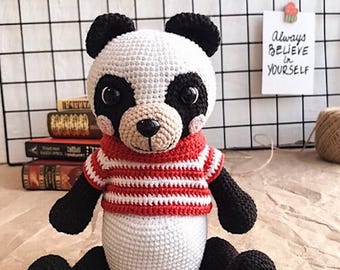 Crochet Panda Pattern: Amigurumi Bear Toy (PDF Pattern)