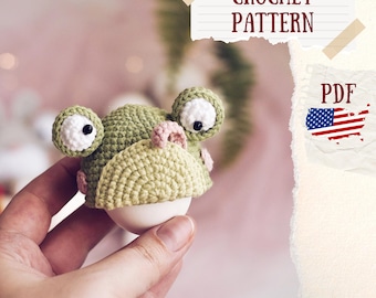 Frog Crochet Pattern: Easter Egg Decor (PDF Pattern)