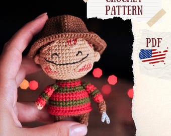 Halloween Virkmönster: Amigurumi Monster Doll (PDF-mönster)