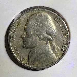 1962 D Nickel Die Error US coin