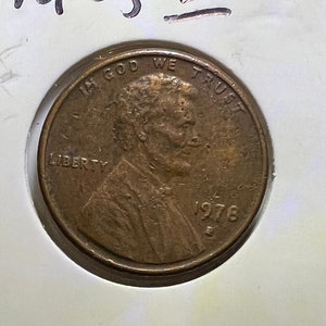 1978 D P Penny Error US coin