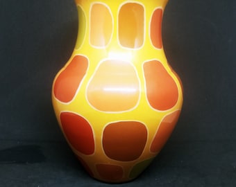 Toyo Next - Jill Rosenwald Multicolored Geometric Pattern Ceramic Vase