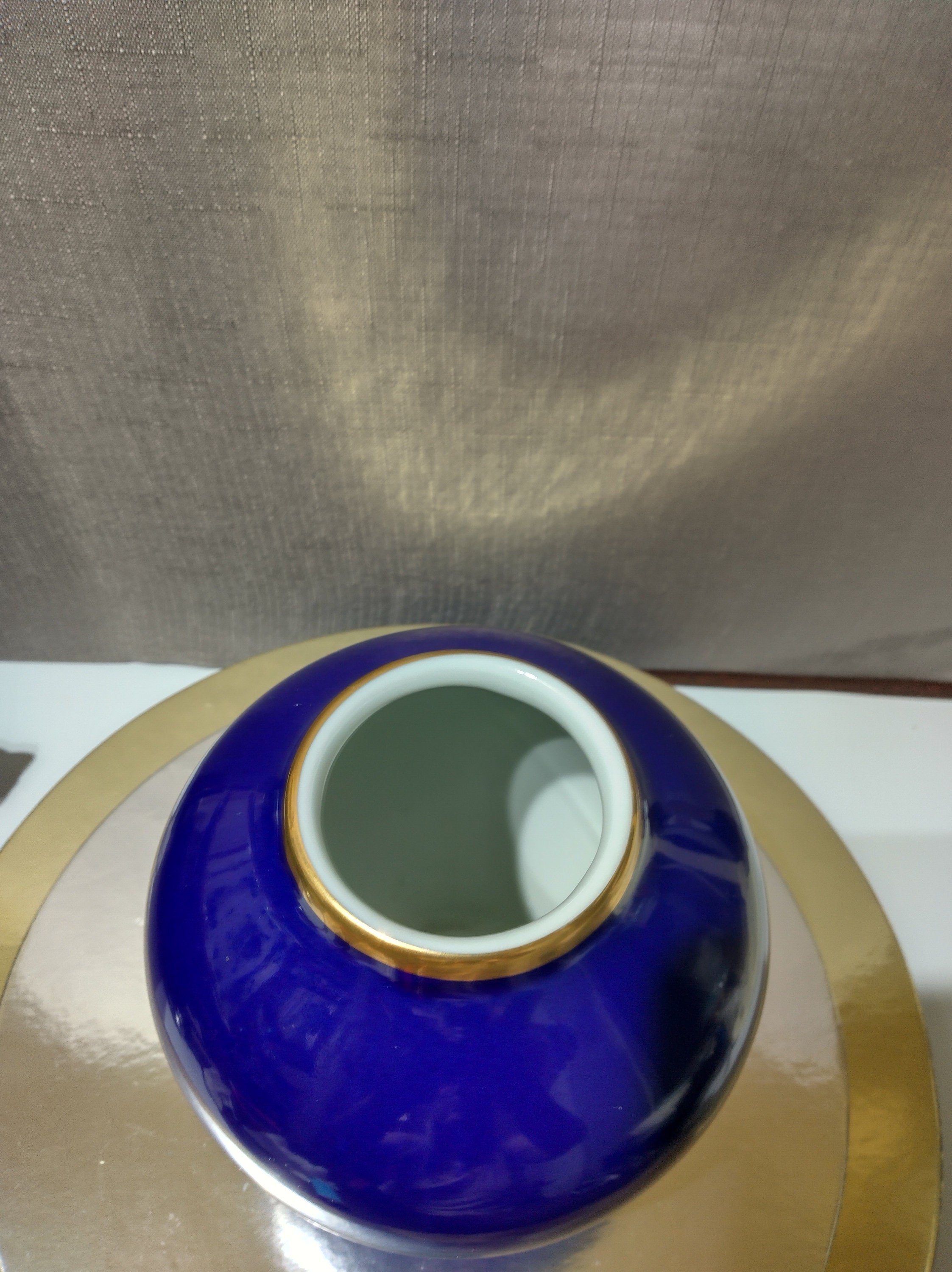 Vintage Shafford Japan Cobalt Blue and Gold Hand Painted - Etsy