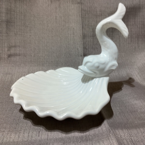 Vintage Holland Mold Signed P Pearce Koi Fish Soap Dish