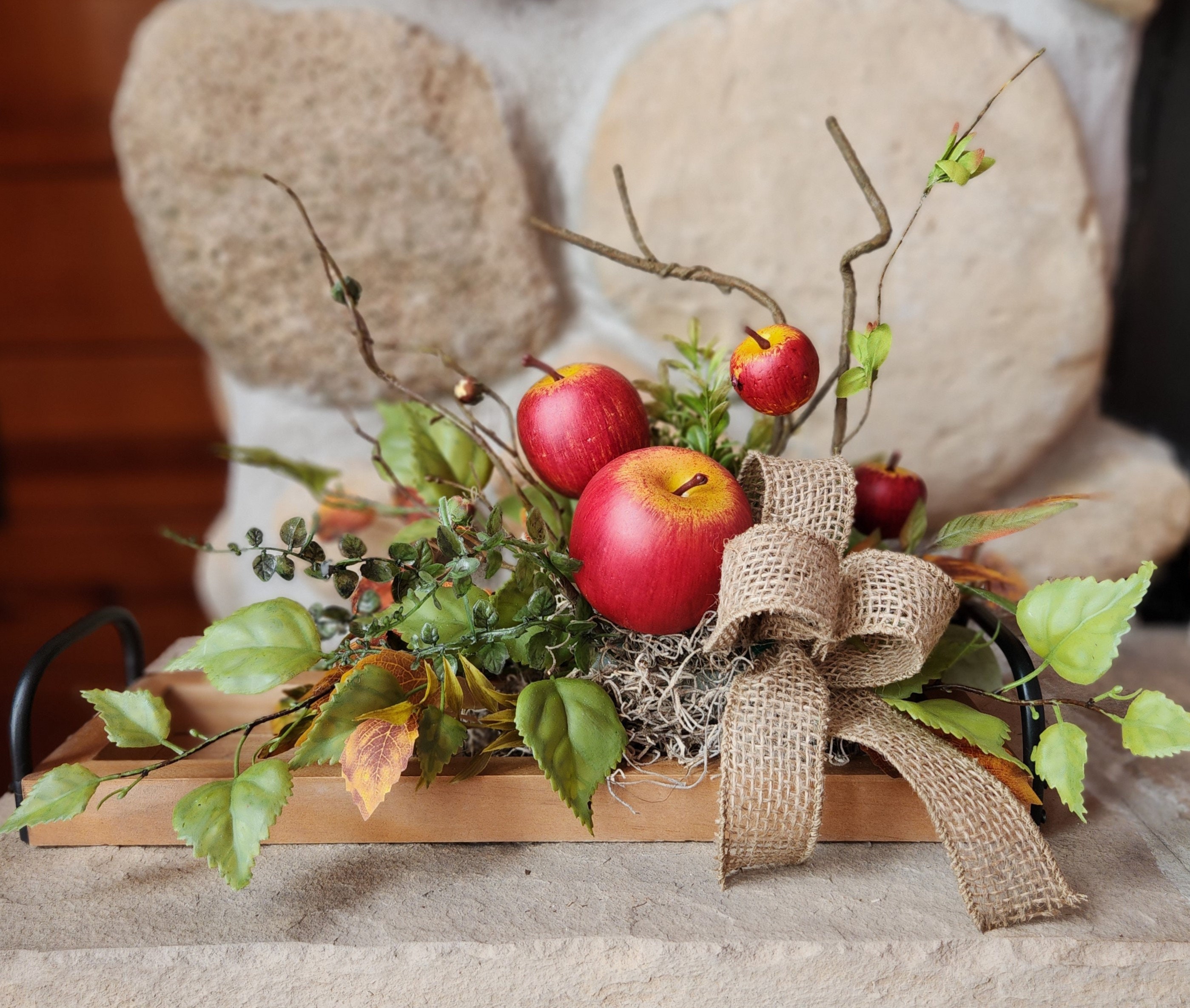 Apple Flower Arrangement Etsy