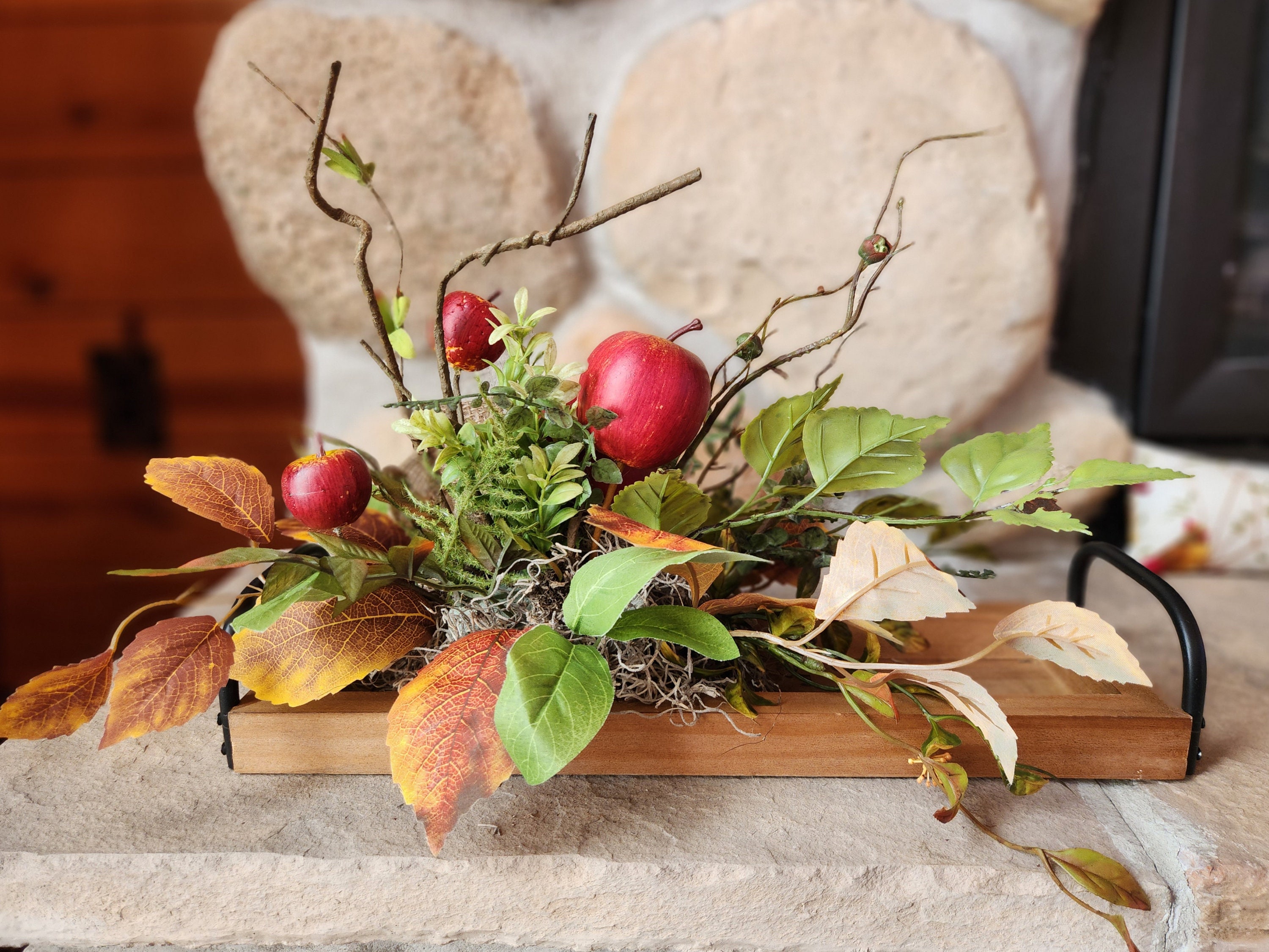 Apple Flower Arrangement Etsy