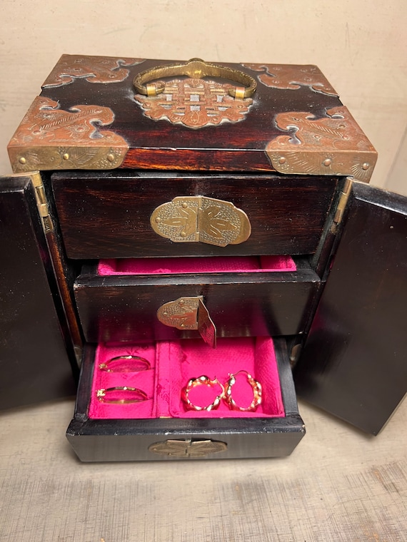 Chinese jewelry box with jade clearance