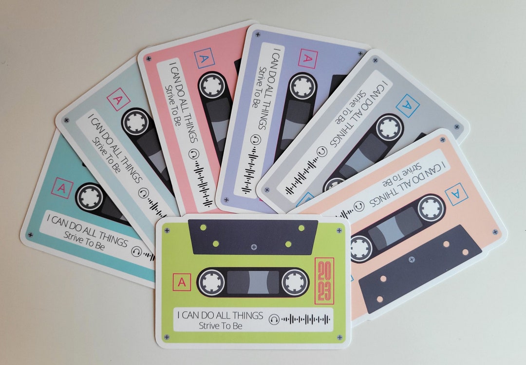 Yw Code Sticker Retro Tape Stickers W/ Scannable Code LDS Youth Theme 2023 I Can Do All ...
