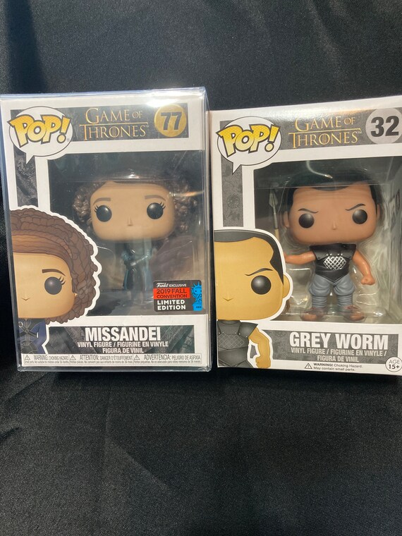 lugt foredrag højttaler Funko Pop Game of Thrones 32 Grey Worm & 77 Missandeishared - Etsy