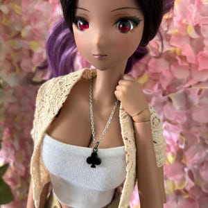 1/3 bjd card suits necklace