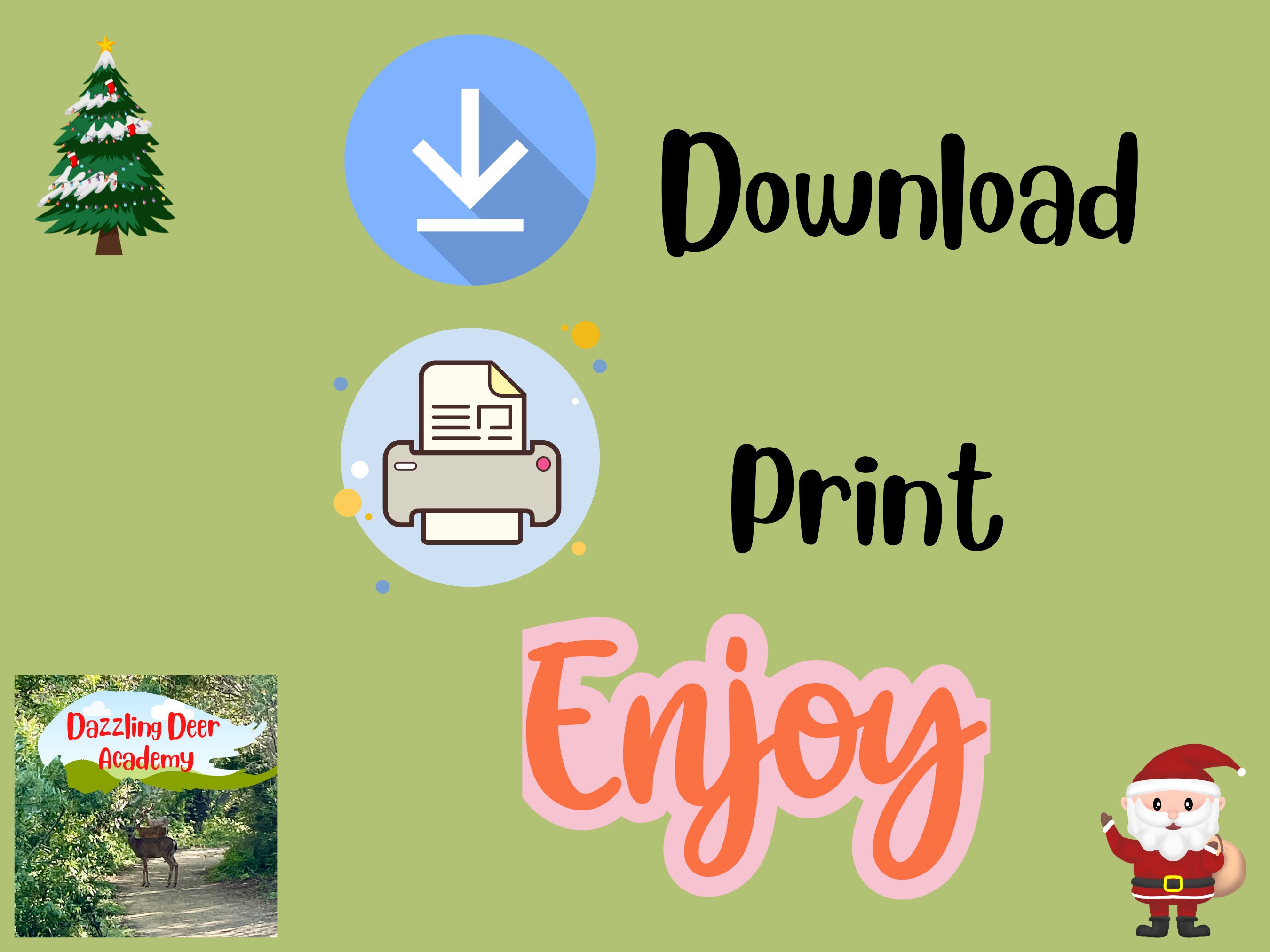 Printable Christmas Activity Book for Kids, Kids Christmas Activities ...