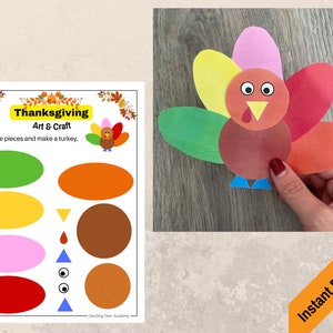 Thanksgiving Activity Pack & Game Bundle for Kids Thanksgiving Turkey ...