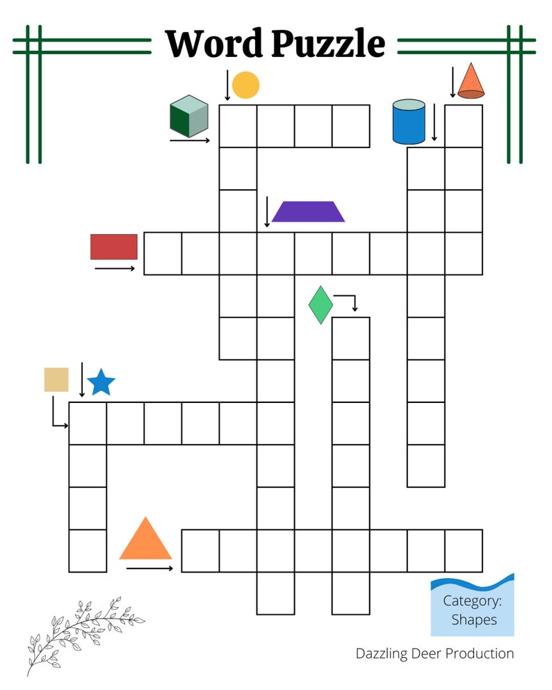 Printable Crossword Puzzles for Kids Spelling Puzzles Kids Activity Printable Crossword Puzzles for Kids Spelling Puzzles Kids Activity