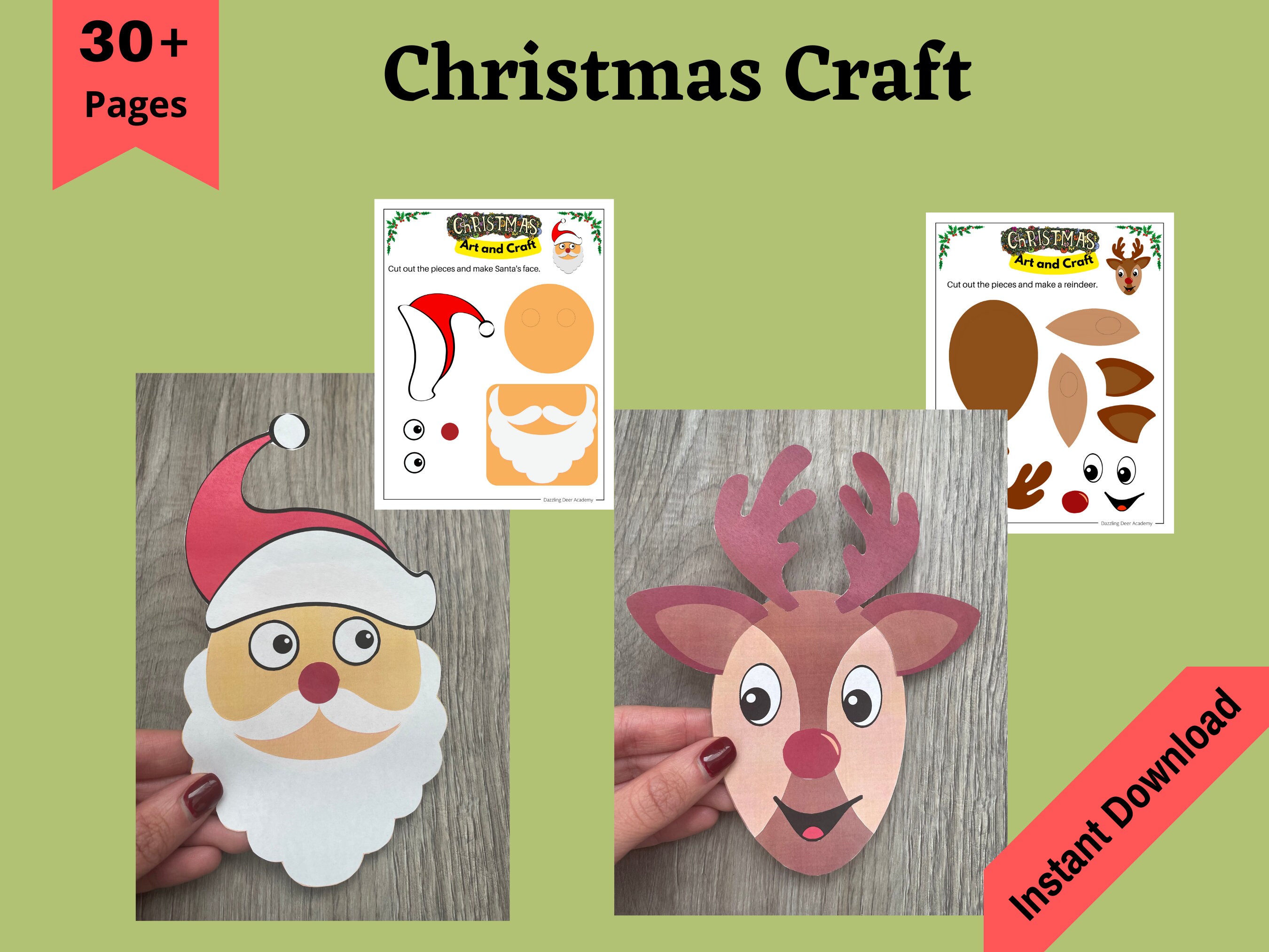 Printable Christmas Activity Book for Kids, Kids Christmas Activities