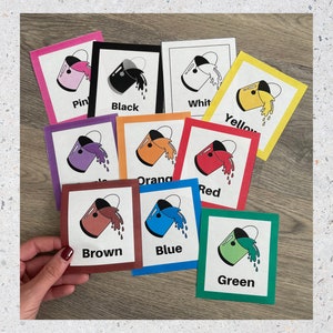Color Learning Activities for Kids, Printable, Color Flashcards, Color ...
