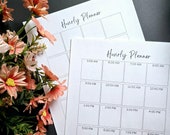 Digital Daily Hourly Planner, Hourly Schedule, Printable Planner, Time Planner, Minimalist Planner, Daily Agenda, Undated, Instant Download