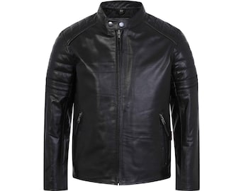 Recon - Blouson en cuir pour garçon, Blouson en cuir noir pour enfant, Blouson motard pour enfant, Blouson en cuir pour enfant, Cadeau pour enfant, Veste d'hiver pour garçon