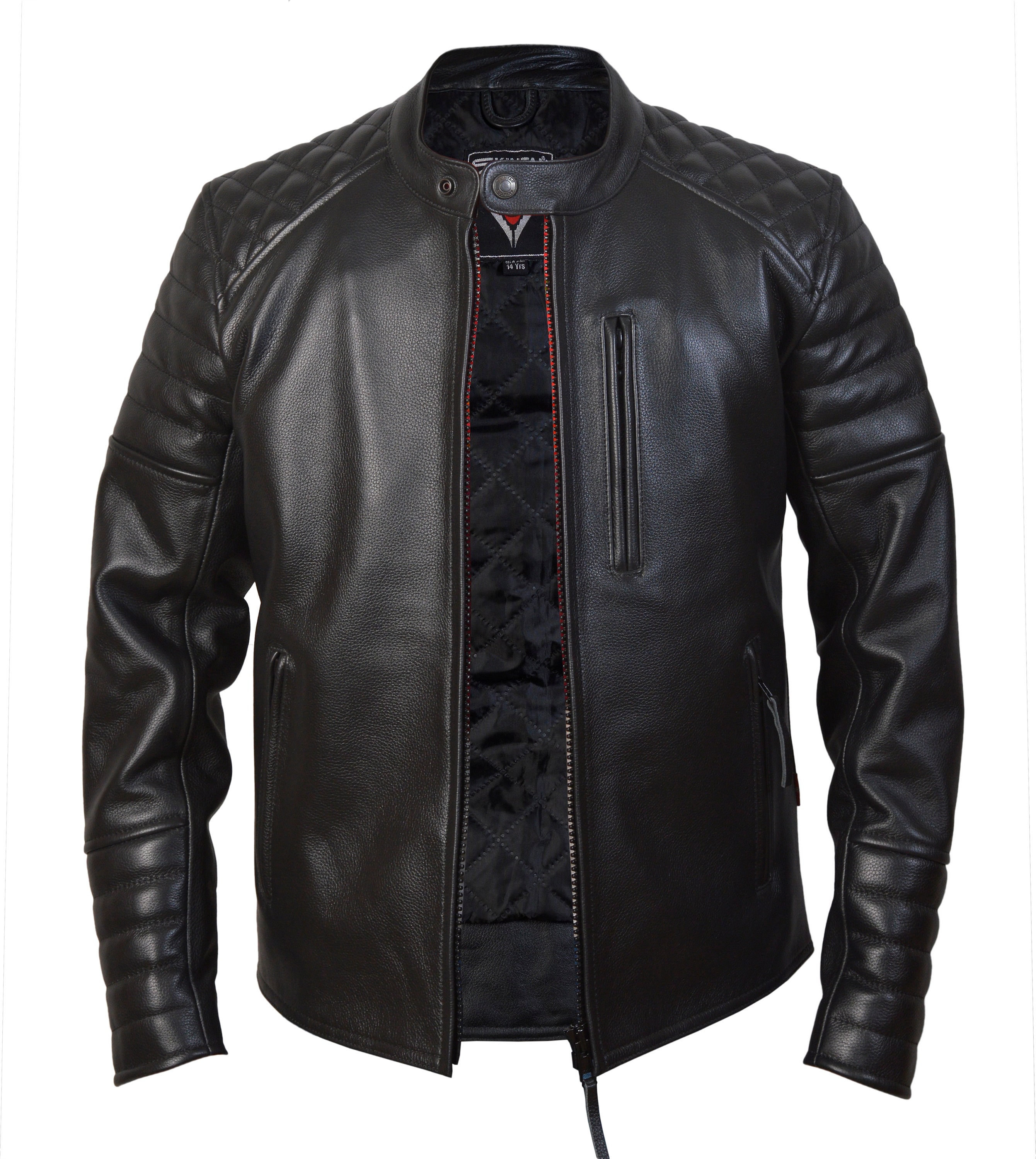 Giacca Perfecto In Pelle Nera Da Uomo, Stile Motociclista - Foto 2