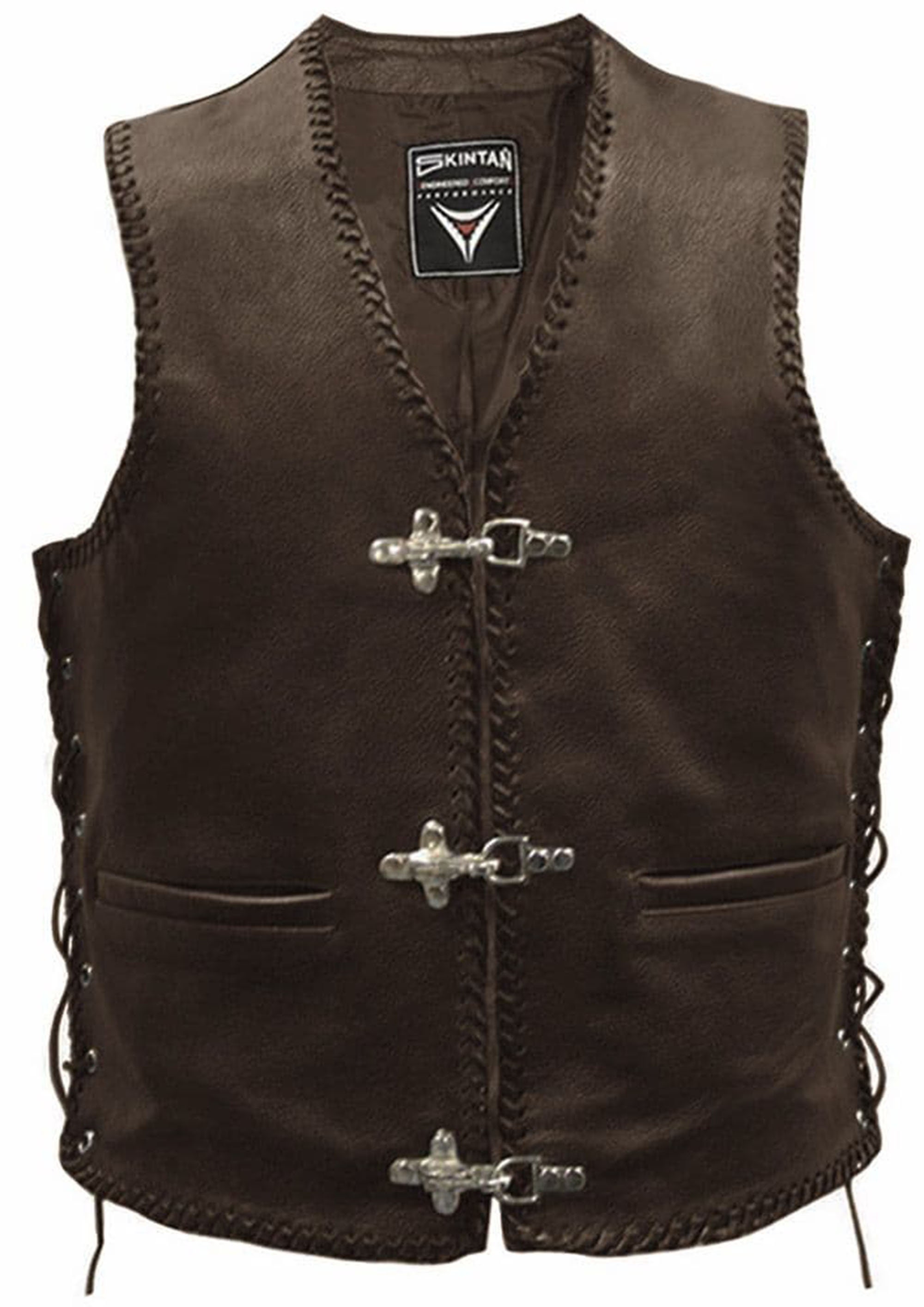 Vincent - Gilet Uomo Testa di Moro in vera Pelle